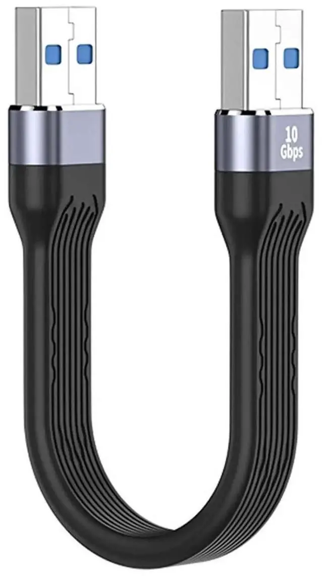 Main image of WRIARICH 13cm Flat Slim FPC Cable, USB 3.1 Type A Male to USB 3.0 Type A Male Extension Cord, 10Gbps Data for Laptops & Desktops