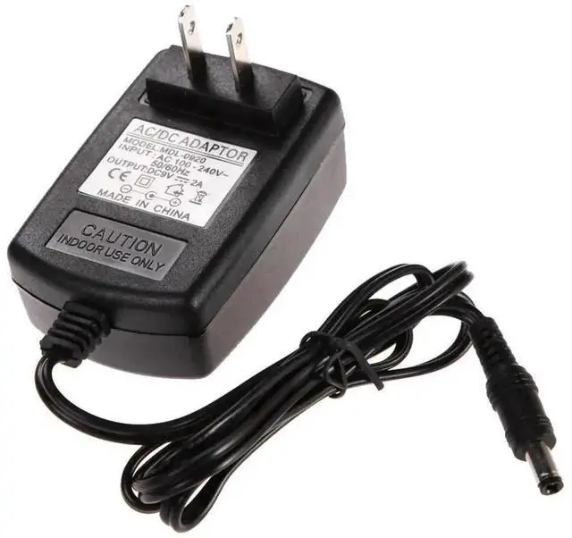 Main image of WRIARICH 9V 2A Wall Power Supply Adapter, AC 100-240V US Plug Replacement Charger with 5.5x2.5mm DC Barrel Tip