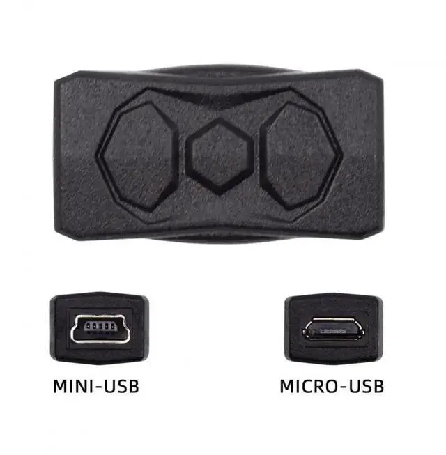 Alt view image 2 of 7 - WRIARICH 3 Pack Micro USB 2.0 to Mini USB 5Pin Adapter, Male to Female Converter for Data Sync & Charging Extension