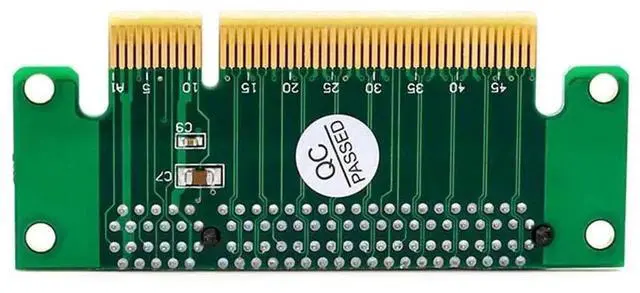 Alt view image 4 of 6 - WRIARICH 90 Degree Left-Angle PCIe X8 Riser Card PCI Express X8 Socket Converter Adapter For 1U Server PC
