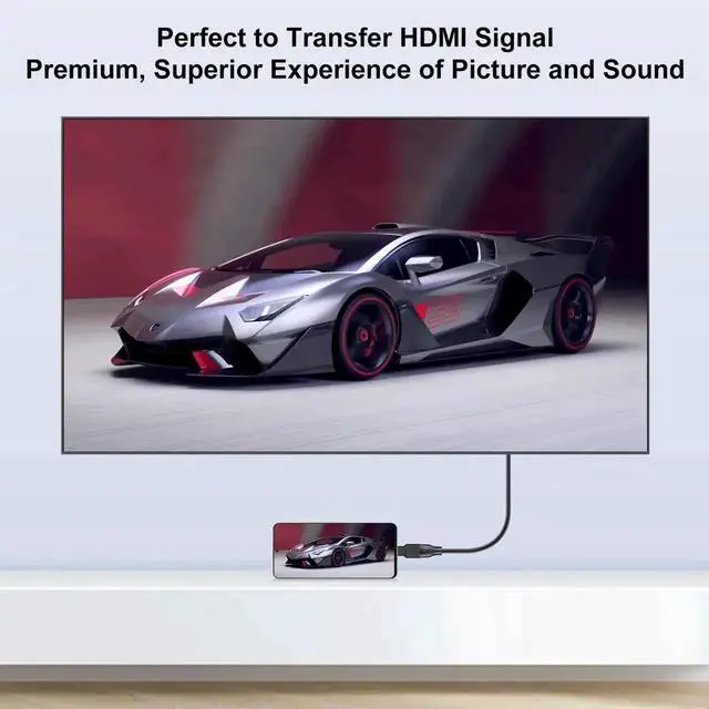 Alt view image 5 of 6 - WRIARICH 2 Pack Gold-Plated Micro HDMI Male to HDMI Female Adapter, Supports 4K 3D ARC Ethernet Micro HDMI to HDMI Converter for Camera Laptop Smartphone