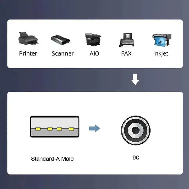 Alt view image 5 of 7 - WRIARICH 120CM USB 2.0 A Male to 2.5x0.7mm DC Straight Barrel Connector Cable, 5V Power Charging Cord