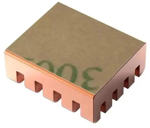 Alt view image 5 of 6 - WRIARICH 8 Pack Pure Copper Small Heatsinks, Memory Cooling Radiators for GPU, Motherboard, Sound Card Chips