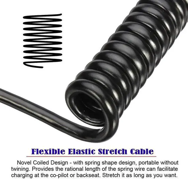 Alt view image 7 of 7 - WRIARICH Coiled Stretch Mini HDMI 2.0 Cable Mini HDMI Male to HDMI Male, Straight Connector Supports 4K@60Hz for Laptop HDTV Monitor PC