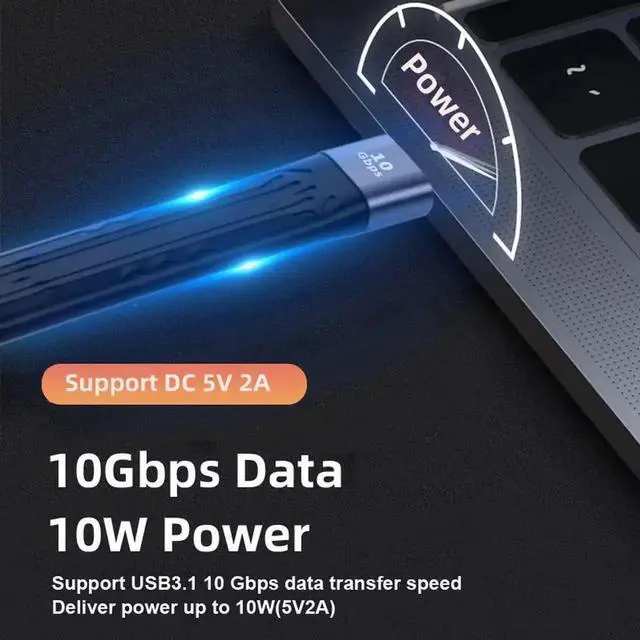 Alt view image 6 of 7 - WRIARICH 13cm Flat Slim FPC Extension Cable, USB 3.1 Type A Female to USB 3.0 Type A Male, 10Gbps Data for Laptops & Desktops