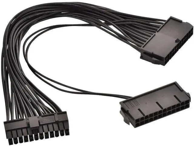 Main image of WRIARICH Dual PSU Synchronization 24Pin ATX Motherboard Adapter Cable, 32cm (12.6 Inch)