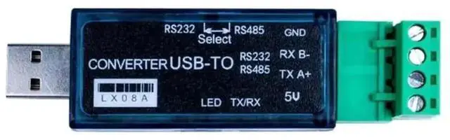 Main image of WRIARICH LX08A USB to RS232 RS485 Dual Function Serial Converter, Bidirectional Transparent Transmission, Max 500M Long Distance Communication Module