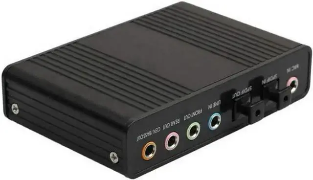Main image of WRIARICH USB 2.0 External 5.1 Surround Sound Card Adapter, 6 Channel Optical S/PDIF Audio External Sound Card