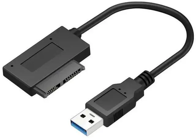 Alt view image 2 of 3 - WRIARICH USB 3.0 to 13Pin Slimline SATA 7+6 Adapter Cable for CD/DVD Optical Drives