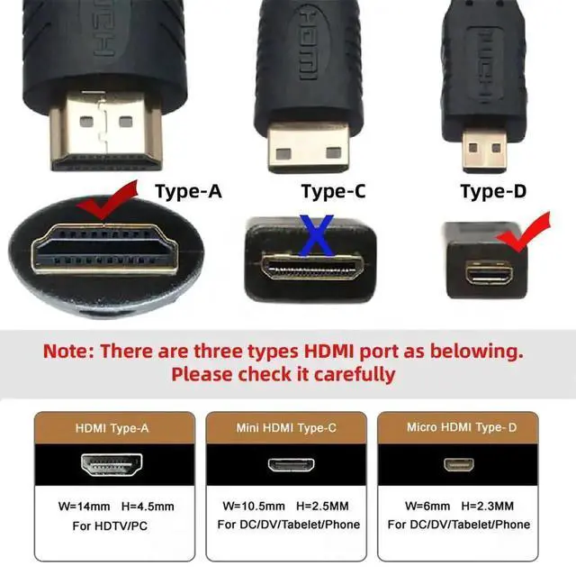 Alt view image 2 of 7 - WRIARICH Micro HDMI 2.0 Male to HDMI Male Coiled Stretch Cable, Supports 4K@60Hz Straight Connector for Laptop HDTV Monitor