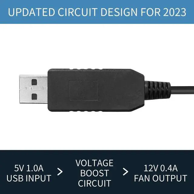 Alt view image 2 of 7 - WRIARICH 2 Pack USB to 12V Molex Fan Step-Up Power Cable, 30cm(11.8 Inch) USB Port to Molex Adapter Cord for PC Cooling Fan Power Supply