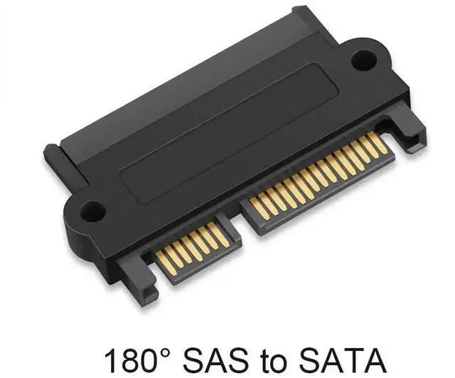 Alt view image 3 of 6 - WRIARICH Professional SFF-8482 SAS to SATA Adapter Converter, Optional 90 Degree Right Angle / 180 Straight Head SAS SATA Bridge for Server Motherboard 2.5/3.5 Inch HDD SSD Storage Upgrade