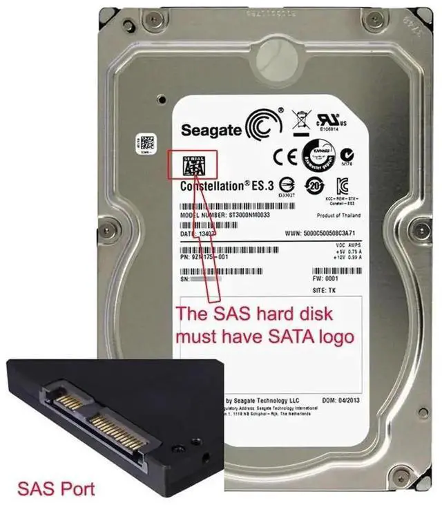Alt view image 6 of 6 - WRIARICH Professional SFF-8482 SAS to SATA Adapter Converter, Optional 90 Degree Right Angle / 180 Straight Head SAS SATA Bridge for Server Motherboard 2.5/3.5 Inch HDD SSD Storage Upgrade