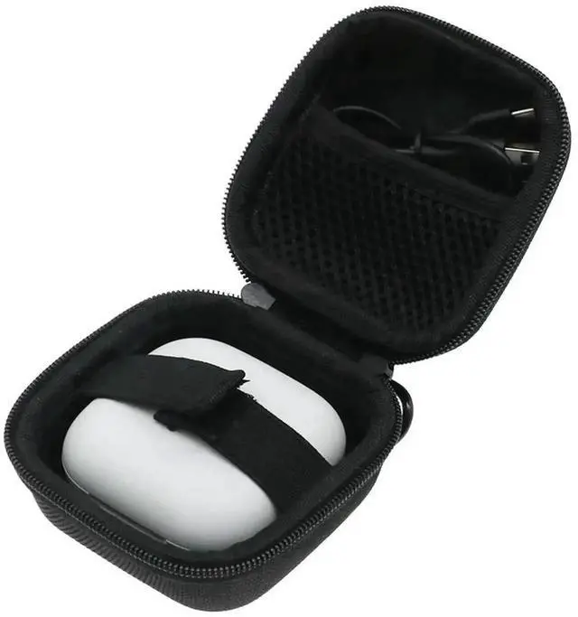 Alt view image 2 of 4 - WRIARICH Shockproof Hard EVA Headphone Storage Travel Case with Mesh Pocket and Carabiner, Compatible with Shokz OpenFit Air Wireless Earphones
