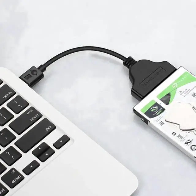 Alt view image 2 of 4 - WRIARICH USB 3.0 to SATA 7+15Pin 22Pin Adapter Cable, SATA III to USB3.0 Converter for 2.5 Inch SATA SSD & HDD, Plug and Play for Laptop & Desktop PC