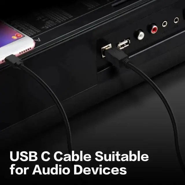 Alt view image 4 of 6 - WRIARICH 3FT USB C to USB B Cable, Printer Scanner MIDI Cord for Digital Piano, MIDI Controller, DJ Controller