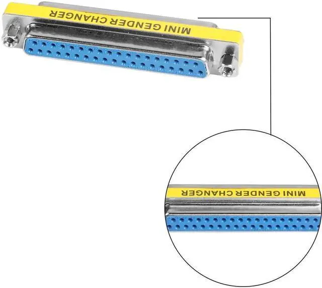 Alt view image 3 of 7 - 2 Pack DB37 Female to Female Gender Changer, D-SUB 37Pin Serial Cable Coupler Connector for Industrial Control, Testing & Storage Equipment2 Pack DB37 Female to Female Gender Changer, D-SUB 37Pin Seri