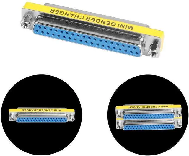 Alt view image 6 of 7 - 2 Pack DB37 Female to Female Gender Changer, D-SUB 37Pin Serial Cable Coupler Connector for Industrial Control, Testing & Storage Equipment2 Pack DB37 Female to Female Gender Changer, D-SUB 37Pin Seri