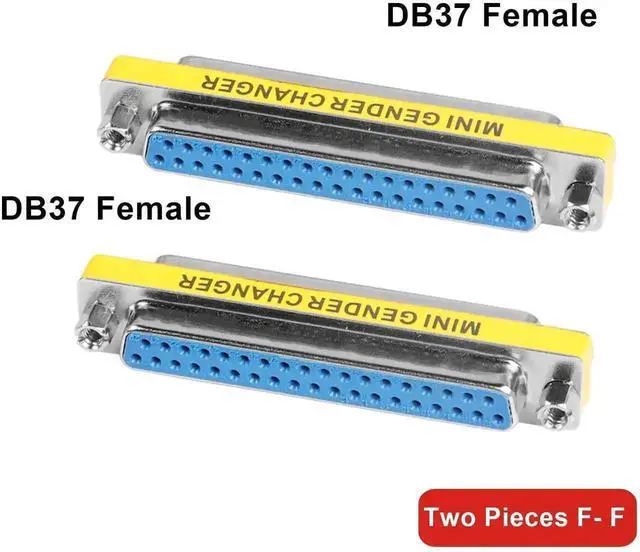 Alt view image 7 of 7 - 2 Pack DB37 Female to Female Gender Changer, D-SUB 37Pin Serial Cable Coupler Connector for Industrial Control, Testing & Storage Equipment2 Pack DB37 Female to Female Gender Changer, D-SUB 37Pin Seri