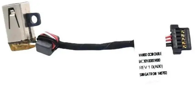 Main image of WRIARICH DC Power Jack Harness Cable Replacement for Dell XPS 12 9Q33 9Q23 NVR98 CN-0NVR98 DC30100OK00