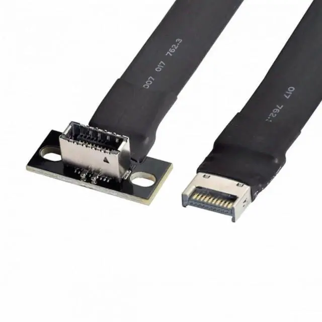 Main image of WRIARICH USB 3.2 Type-E IDC 20Pin Front Panel Header Male to Female Extension Cable, 20Gbps High-Speed Internal Extender Cord