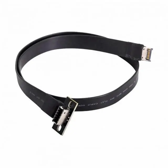 Alt view image 4 of 7 - WRIARICH USB 3.2 Type-E IDC 20Pin Front Panel Header Male to Female Extension Cable, 20Gbps High-Speed Internal Extender Cord