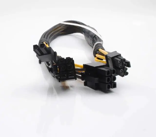 Alt view image 2 of 7 - WRIARICH Mini 8 Pin to 6+8 Pin GPU Power Cable 0TR5TP TR5TP Compatible with Dell R740 R740xd Server GPU Riser