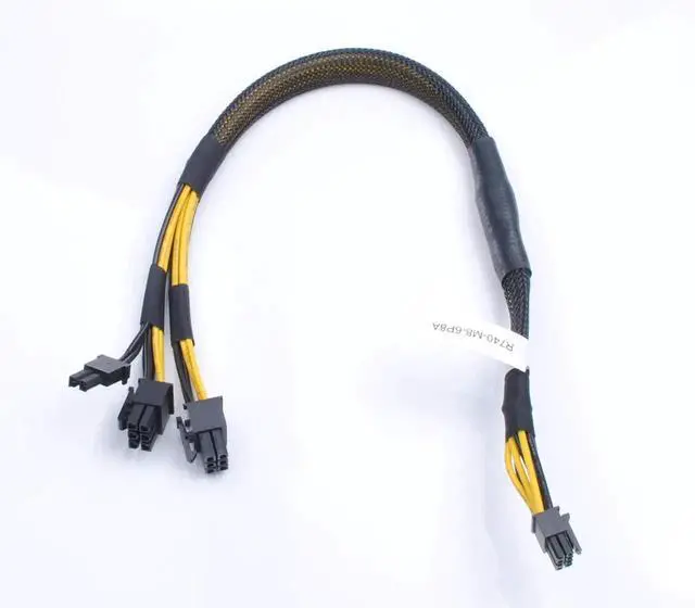 Alt view image 3 of 7 - WRIARICH Mini 8 Pin to 6+8 Pin GPU Power Cable 0TR5TP TR5TP Compatible with Dell R740 R740xd Server GPU Riser