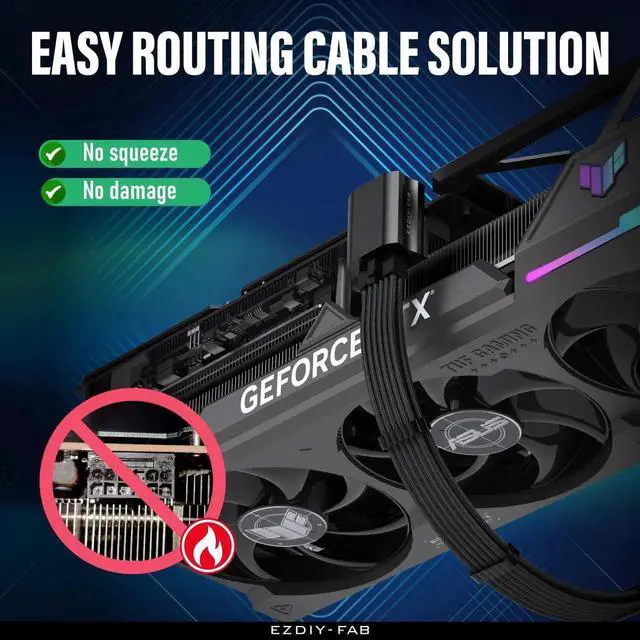 Alt view image 5 of 7 - WRIARICH STD Type 90° 12VHPWR 12+4Pin Angle Power Adapter, Max 600W, Black, 1 Pack, Compatible with RTX 4090, 4080, 4070Ti Graphics Cards
