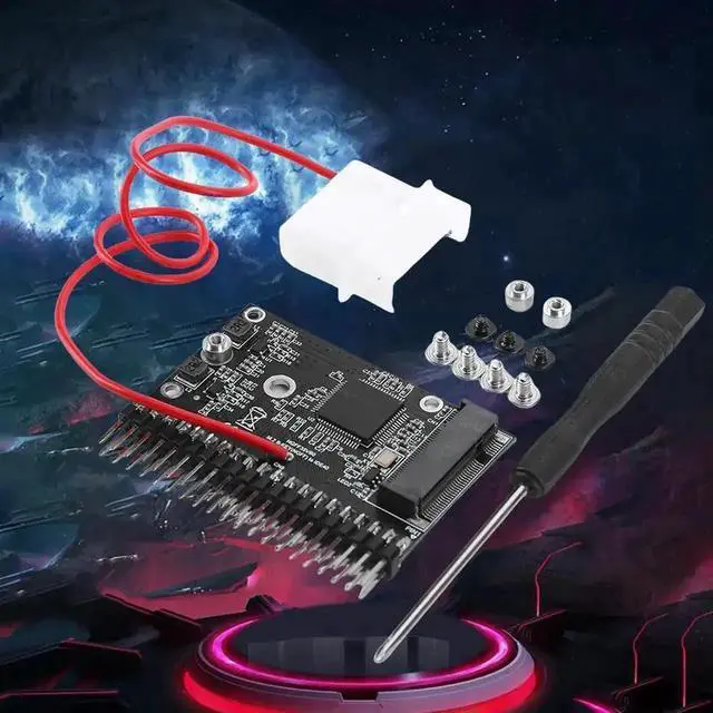 Alt view image 2 of 3 - WRIARICH NGFF M.2 SATA SSD to 3.5 Inch 44Pin IDE PATA Adapter Card, Driver-Free M.2 to IDE Converter Board for Vintage Desktop Computer Storage Upgrade