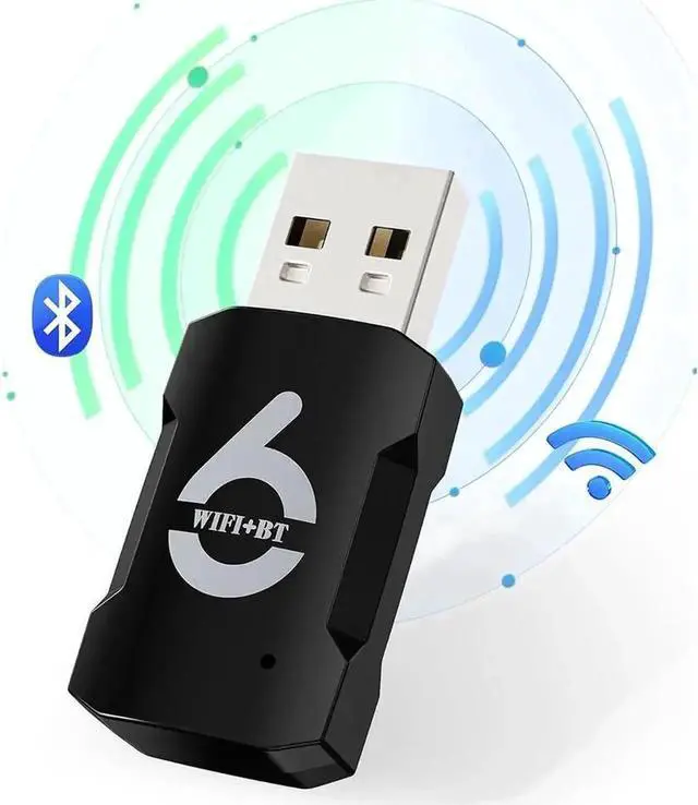 Main image of WRIARICH 900Mbps WiFi 6 USB WiFi Bluetooth 5.3 Adapter, Dual Band 2.4G+5G 2-in-1 Driver Free Wireless Dongle Support WPA3 for Windows 10/11 Desktop Laptop