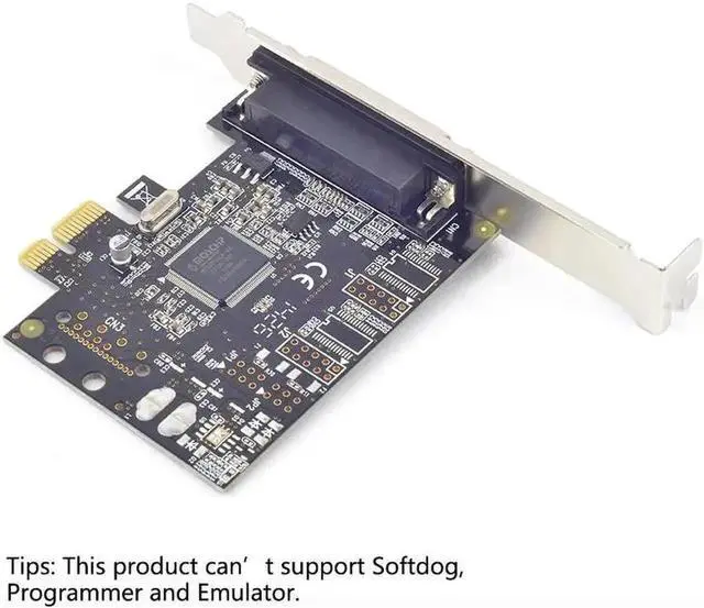 Alt view image 5 of 6 - WRIARICH PCIe x1 to DB25 Parallel Port Card, MCS9900 Chip IEEE1284 LPT Printer Adapter
