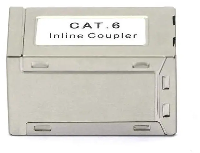 Alt view image 2 of 7 - WRIARICH 5 Pack Shielded RJ45 Female to Female Coupler Silver Metal Ethernet Extender, Inline LAN Connector Compatible with Cat5 Cat5e Cat6 Cables, Supports PoE for Network Cable Extension