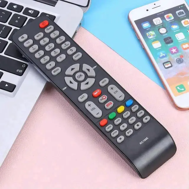 Alt view image 2 of 3 - WRIARICH Universal TV Remote Control Replacement, Portable Plastic IR Television Controller Fit for HYUNDAI, EKT, HKPro, VISIVO TVs, Battery Powered No Setup Needed