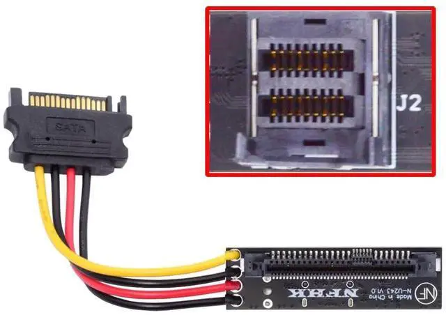 Main image of WRIARICH PCIe 4.0 SFF-8643 to U.2 SFF-8639 Adapter, U.3 NVMe SSD Converter for Motherboard