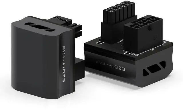 Main image of WRIARICH STD Type 180° 12VHPWR Angled Power Adapter, Max 600W, Black, 1 Pack, Compatible with RTX 4090, 4080, 4070Ti Graphics Cards