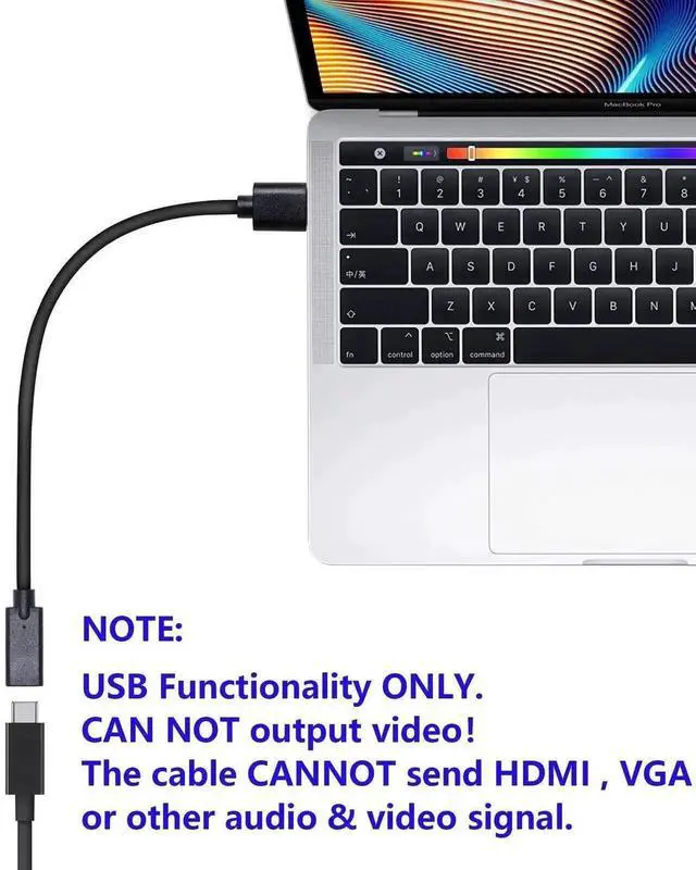Alt view image 3 of 7 - WRIARICH 3ft Black USB 3.0 Type A Male to USB-C Female Adapter Converter