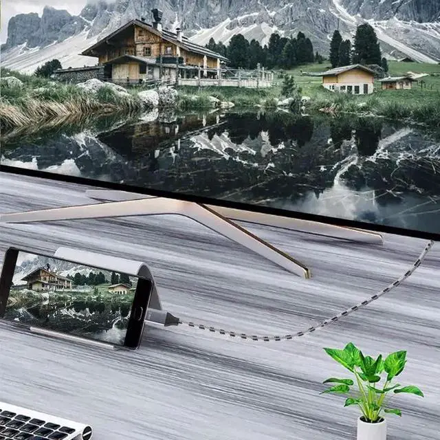 Alt view image 6 of 7 - WRIARICH 3.3FT USB C to DisplayPort 1.4 Cable, 32.4Gbps Type-C 3.1 to DP Cord Thunderbolt 3 Compatible Supports 8K@60Hz 4K@144Hz 2K@240Hz for MacBook Pro M1 M2 Mac Studio Mac Mini Dell XPS