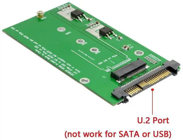 Alt view image 7 of 7 - WRIARICH SFF-8639 NVMe U.2 to NGFF M.2 M-Key PCIe SSD Adapter Card, Convert M.2 NVMe to Replace Intel SSD 750 P3600 P3700 U.2 Drives, Supports 2230/2242/2260/2280 M.2 Sizes