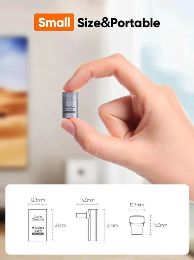 Alt view image 5 of 7 - Up Angle 90 Degree USB C Male to Female Adapter, 40Gbps Data Transfer 240W Fast Charging Right Angle USB-C Extender Compatible with Steam Deck, ROG Ally, Switch, Laptop, PC, Tablet, Smartphone