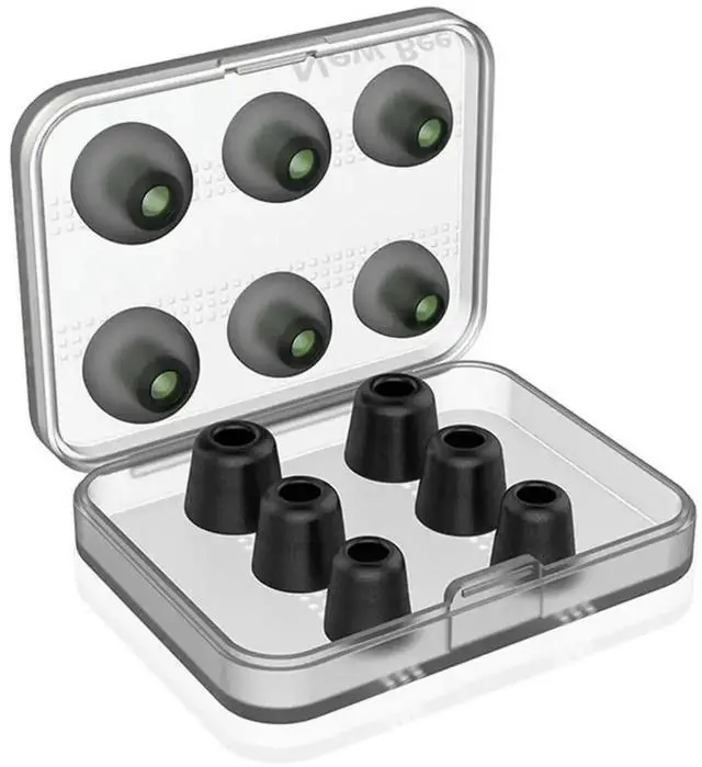 Main image of WRIARICH Soft Memory Foam Ear Tips, Noise Isolating Replacement Earbud Cushion Pads, Comfort Foam Ear Tips Accessories for In-Ear Headphones