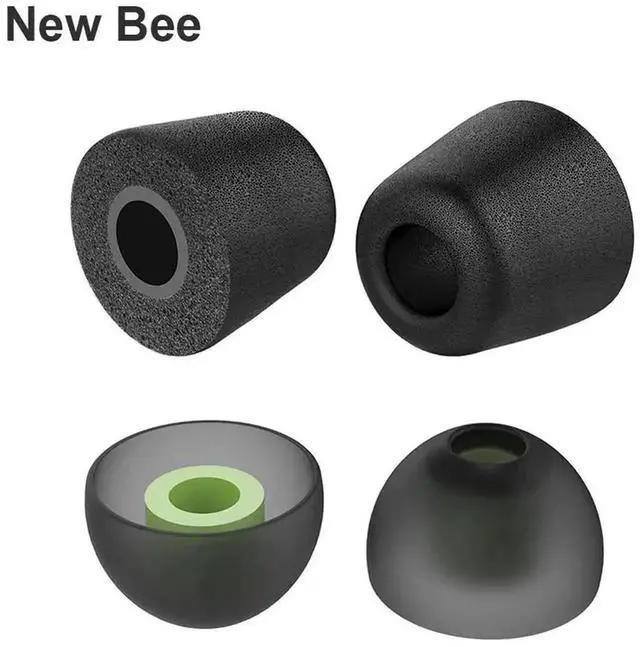 Alt view image 4 of 4 - WRIARICH Soft Memory Foam Ear Tips, Noise Isolating Replacement Earbud Cushion Pads, Comfort Foam Ear Tips Accessories for In-Ear Headphones