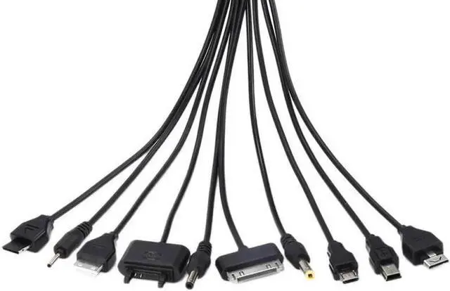 Main image of WRIARICH 10 in 1 Multi USB Charging Cable, Universal Multi Tips Portable Fast Charger Cord for Multiple Phones & Small Electronics