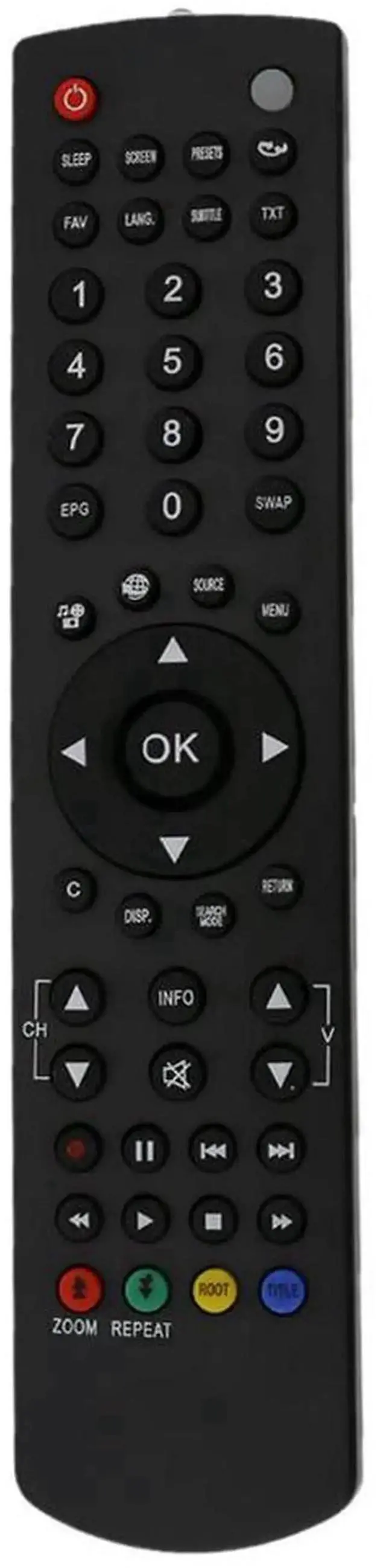 Main image of RC1910 TV Remote Control Replacement, Universal IR Television Remote Control Accessories, No Programming Required, Compatible with Toshiba, Sharp, Telefunken, Celcus, Finlux, Polaroid LCD LED TVs