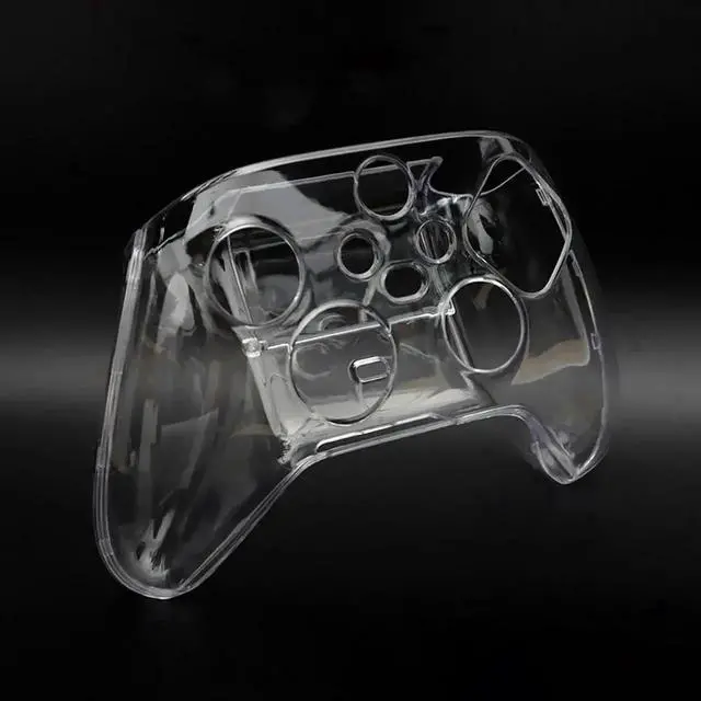 Main image of WRIARICH Transparent Shockproof Controller Protective Case with Anti-Slip Texture, Travel Carry Skin Cover Compatible with Xbox Series X/S Gamepad