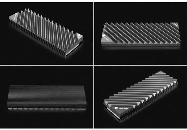 Alt view image 3 of 4 - WRIARICH M.2 SSD Heatsink Cooling Fin with Thermal Pad, SSD Solid State Drive Cooler Radiator for Desktop PC