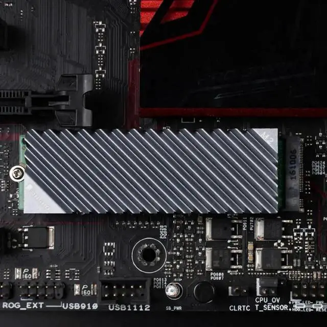 Alt view image 4 of 4 - WRIARICH M.2 SSD Heatsink Cooling Fin with Thermal Pad, SSD Solid State Drive Cooler Radiator for Desktop PC
