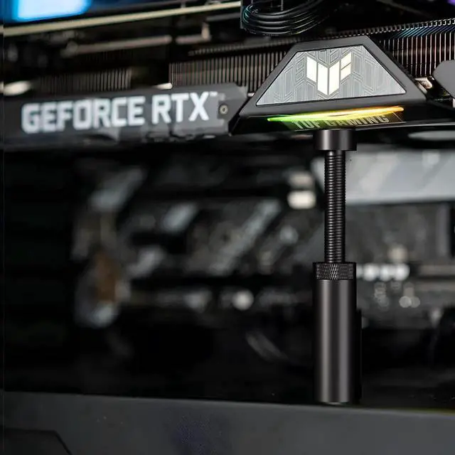 Alt view image 4 of 6 - WRIARICH Adjustable Vertical GPU Support Bracket with Magnet & Anti-Slip Pad, Height 5080mm Size M, Anti-Sag Holder for Graphics Card
