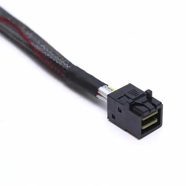 Alt view image 4 of 5 - WRIARICH 3.3FT/1M SFF-8643 Male to Male Internal Mini SAS HD Cable, 12Gbps Shielded Server Interconnect Wire for PCIe RAID Controller, NVMe Hot-Swap Backplane & SAS/SATA HDD SSD RAID Array