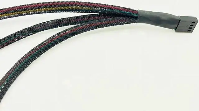 Alt view image 4 of 6 - WRIARICH 5 Pack 1 to 3 4Pin PWM Fan Splitter Cable, 4P Female to 3/4 Pin Adapter for PC CPU Mining Cooling Fans